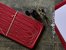 Bahi khata Red Pothi / Diary ☙ 34 { 14" X 7" in }